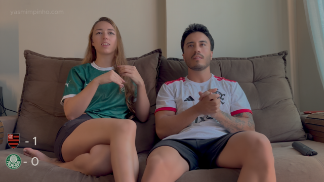 I bet with my Palmeiras sister-in-law on a Flamengo victory - Copa Libertadores Final